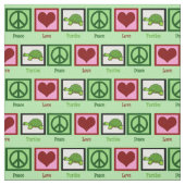 Peace Love Turtles Stof (Swatch)