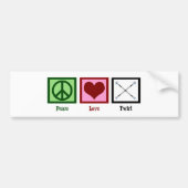 Peace Love Twirl Bumpersticker (Voorkant)