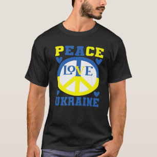 Peace Love Ukraine - steun Oekraïne T-shirt