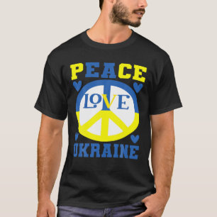 Peace Love Ukraine - steun Oekraïne T-shirt