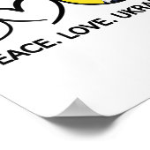 Peace Love Ukraine Volodymyr Zelensky Ukraine's Poster (Hoek)