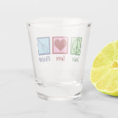 Peace Love Ukulele Shot Glas (Achterkant)