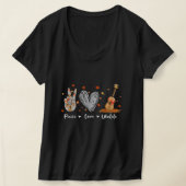Peace Love Ukulele T-shirt (Laagn)