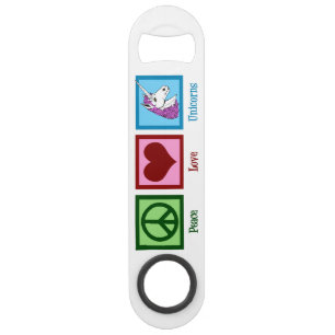 Peace Love Unicorns Speed Flessenopener