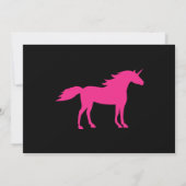 Peace Love Unicorns Uitnodiging voor de verjaardag (Achterkant)