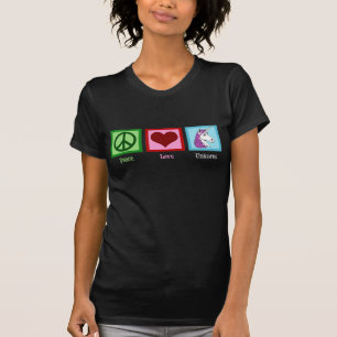 Peace Love Unicorns Women's T-shirt