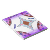 Peace Love Unity hakuna matata .png Notitieblok (Schuin)