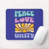 Peace Love Unity Muismat (Met muis)