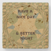 Peace Love Unity Stone Onderzetters (Voorkant)