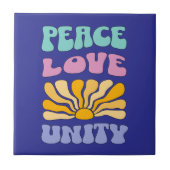 Peace Love Unity Tegeltje (Voorkant)
