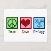 Peace Love Urology Briefkaart (Voorkant)