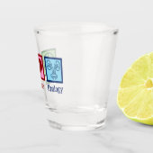 Peace Love Urology Kantoor Cute Urologist Shot Glas (Rechts)