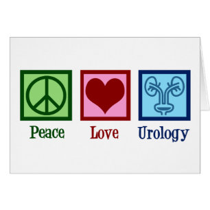 Peace Love Urology-Kantoor Holiday-kaart