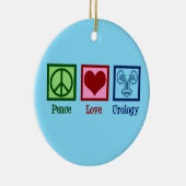 Peace Love Urology Keramisch Ornament (Rechts)
