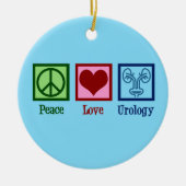 Peace Love Urology Keramisch Ornament (Voorkant)