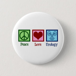 Peace Love Urology Ronde Button 5,7 Cm