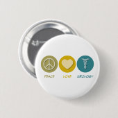 Peace Love Urology Ronde Button 5,7 Cm (Voorkant /achterkant)