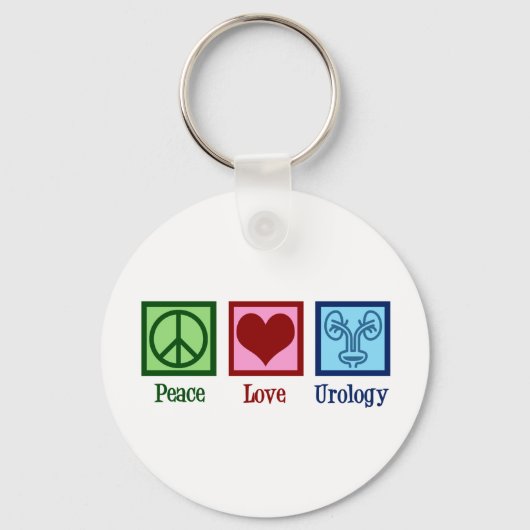 Peace Love Urology Sleutelhanger (Voorkant)