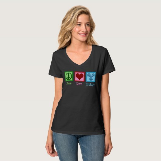 Peace Love Urology T-shirt (Voorkant volledig)