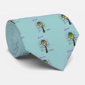 Peace Love USPS—Postal Worker Gifts Stropdas (Opgerold)