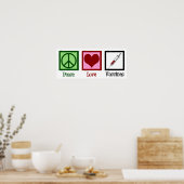 Peace Love Vaccins Poster (Keuken)