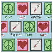 Peace Love Vaccins Stof (Close Up)