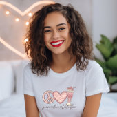 Peace Love Valentijn T-shirt