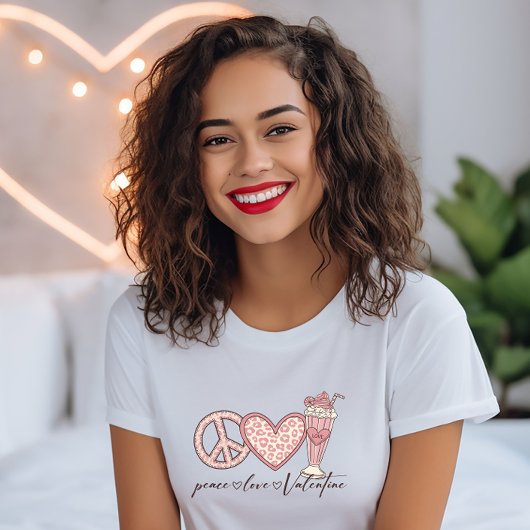 Peace Love Valentijn T-shirt