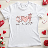 Peace Love Valentijn T-shirt
