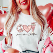 Peace Love Valentijn T-shirt
