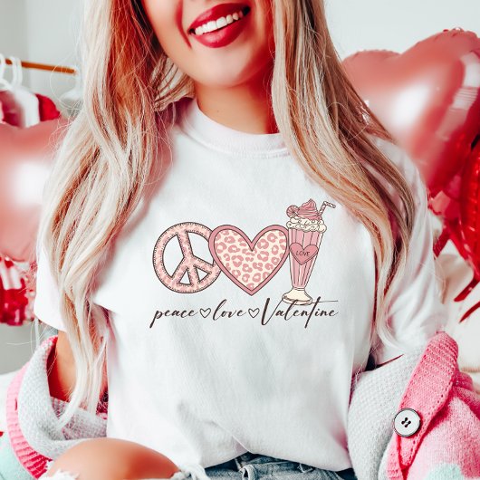 Peace Love Valentijn T-shirt