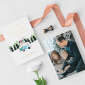 Peace & Love  Van Christmas Vakantiefoto Folie Feestdagenkaart