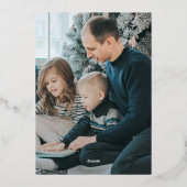 Peace & Love  Van Christmas Vakantiefoto Folie Feestdagenkaart (Achterkant)