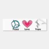 Peace Love Vape Sticker (Voorkant)