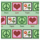 Peace Love Vegan Stof (Close Up)