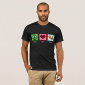 Peace Love Vegan T-shirt (Voorkant volledig)