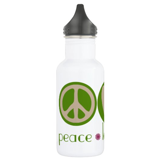 Peace Love Vegan Waterfles (Links)