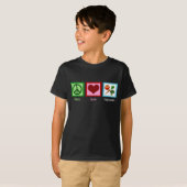 Peace Love Vegetarian Kinderen T-shirt (Voorkant volledig)