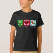 Peace Love Vegetarian Kinderen T-shirt (Voorkant)