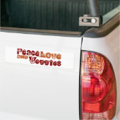 Peace Love Veggies Bumpersticker (Op Truck)