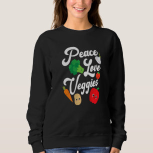 Peace Love Veggies Trui