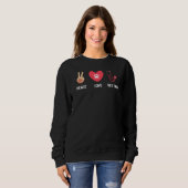 Peace Love Vet Tech Vet Tech Veterinarian Technic Trui (Voorkant volledig)