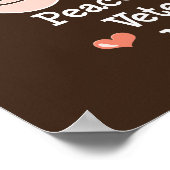 Peace Love Veterinary Medicine Poster (Hoek)
