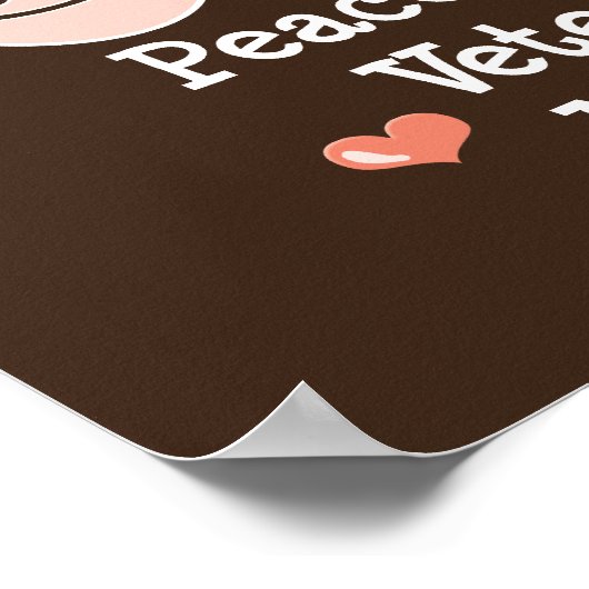 Peace Love Veterinary Medicine Poster (Hoek)