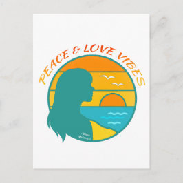 Peace & Love Vibes Briefkaart