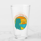 Peace & Love Vibes Glas (Voorkant)