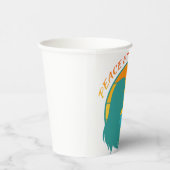 Peace & Love Vibes Papieren Bekers (Rechts)