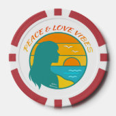 Peace & Love Vibes Poker Chips (Voorkant)