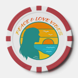 Peace & Love Vibes Poker Chips