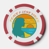 Peace & Love Vibes Poker Chips (Achterkant)
